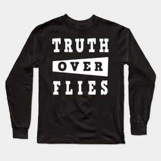 truth over flies, kamala pence debate Long Sleeve T-Shirt